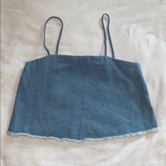 Two piece denim set (skirt + top) - Picture 3 of 4